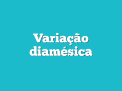 Variação diamésica Variação diamésica